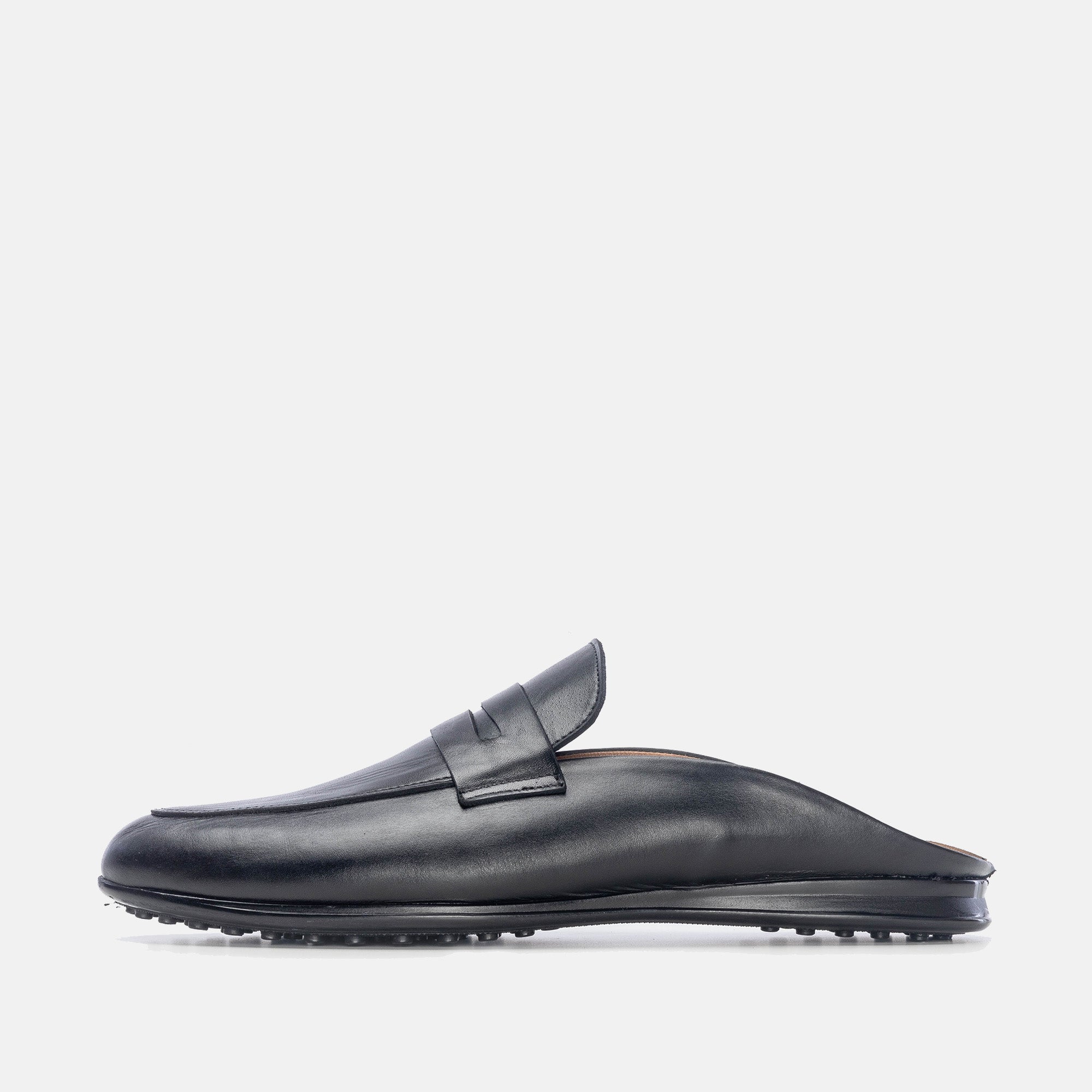 Volzak 5172 Black Leather Mule