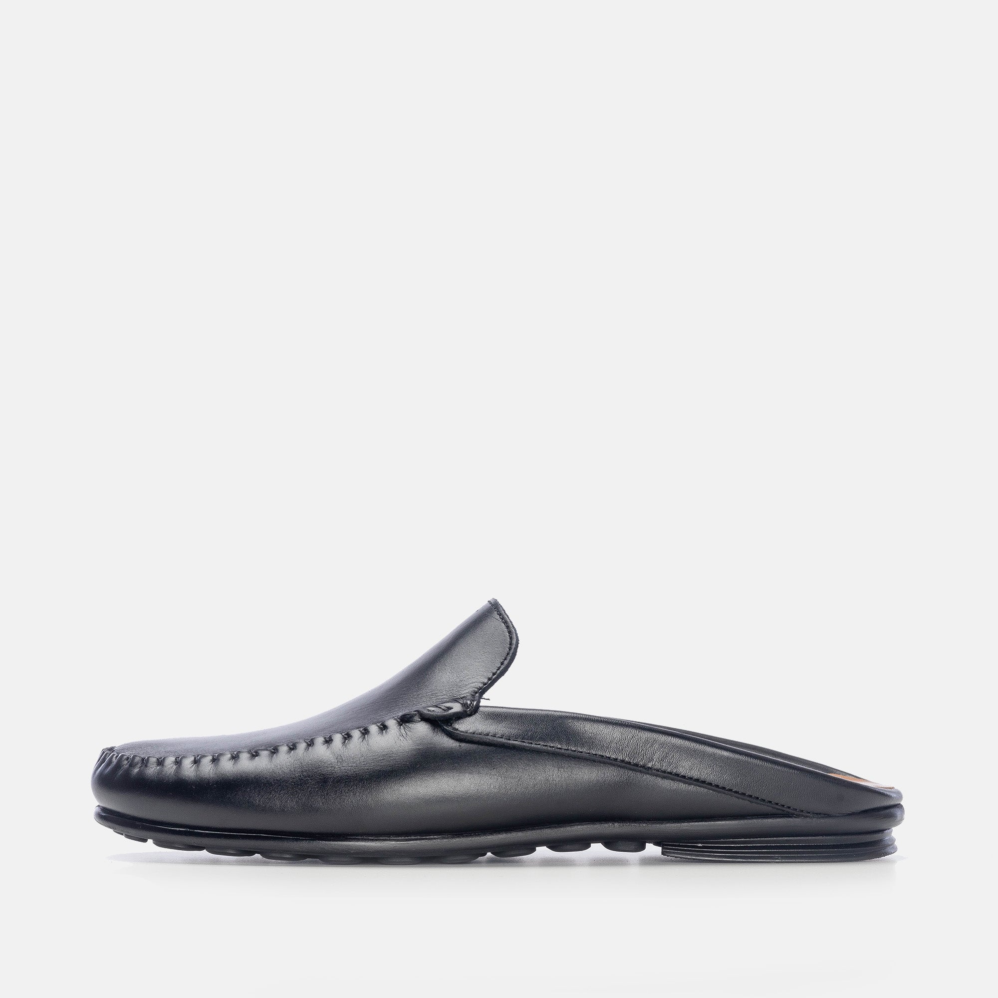 Volzak 5176 Black Leather Mule