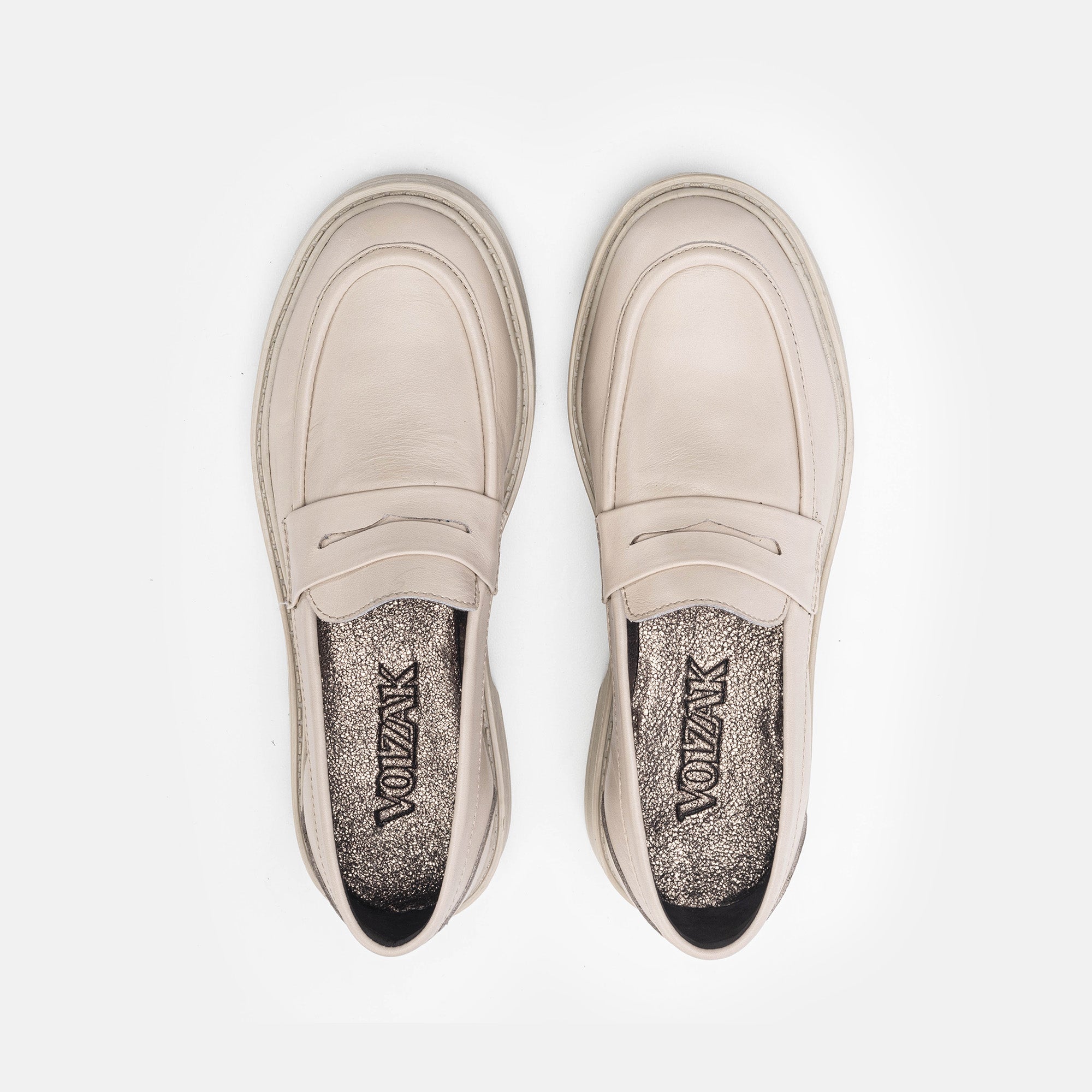 Volzak 6035 Beige Leather Shoe