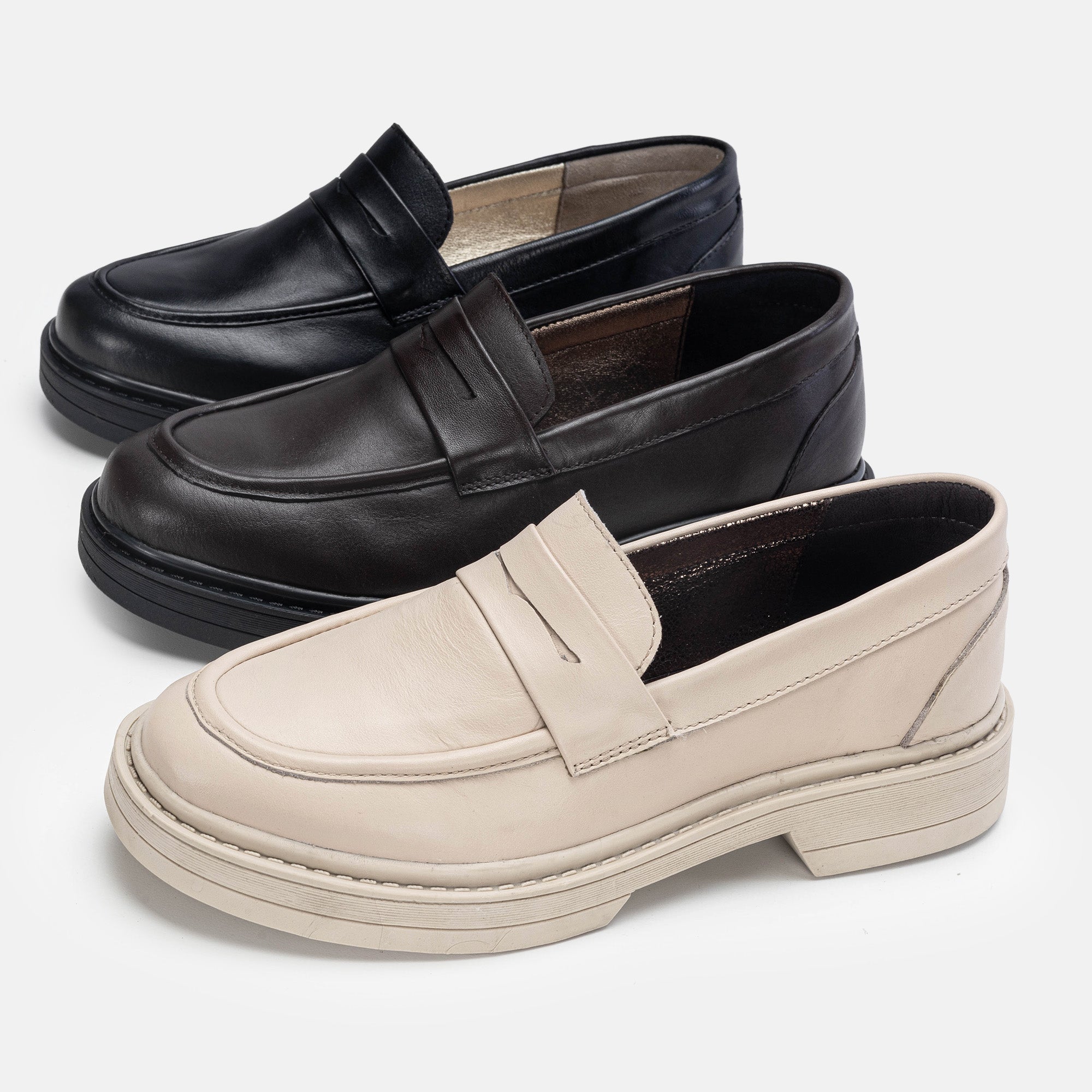Volzak 6035 Beige Leather Shoe