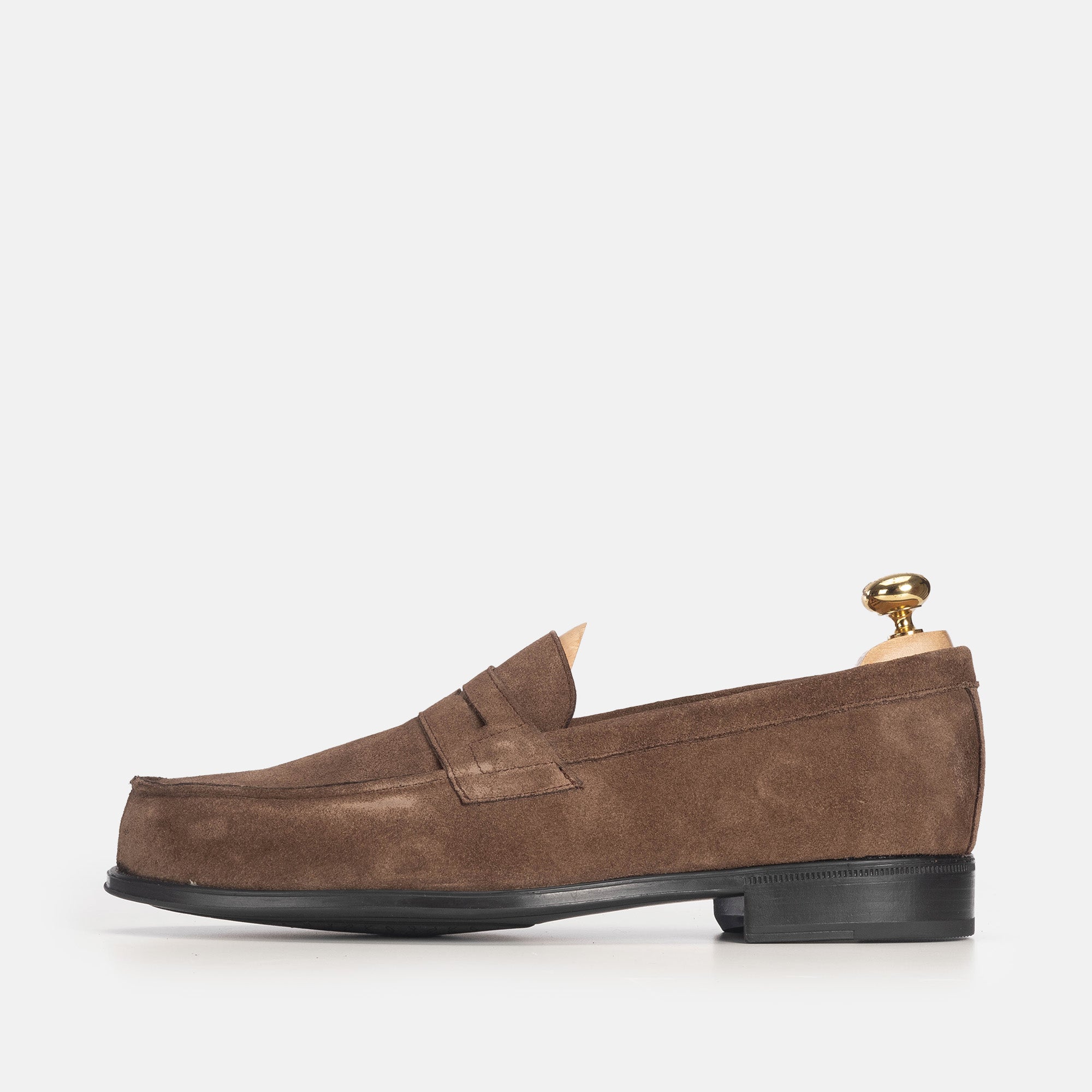 Volzak 5157 mocassin en daim taupe