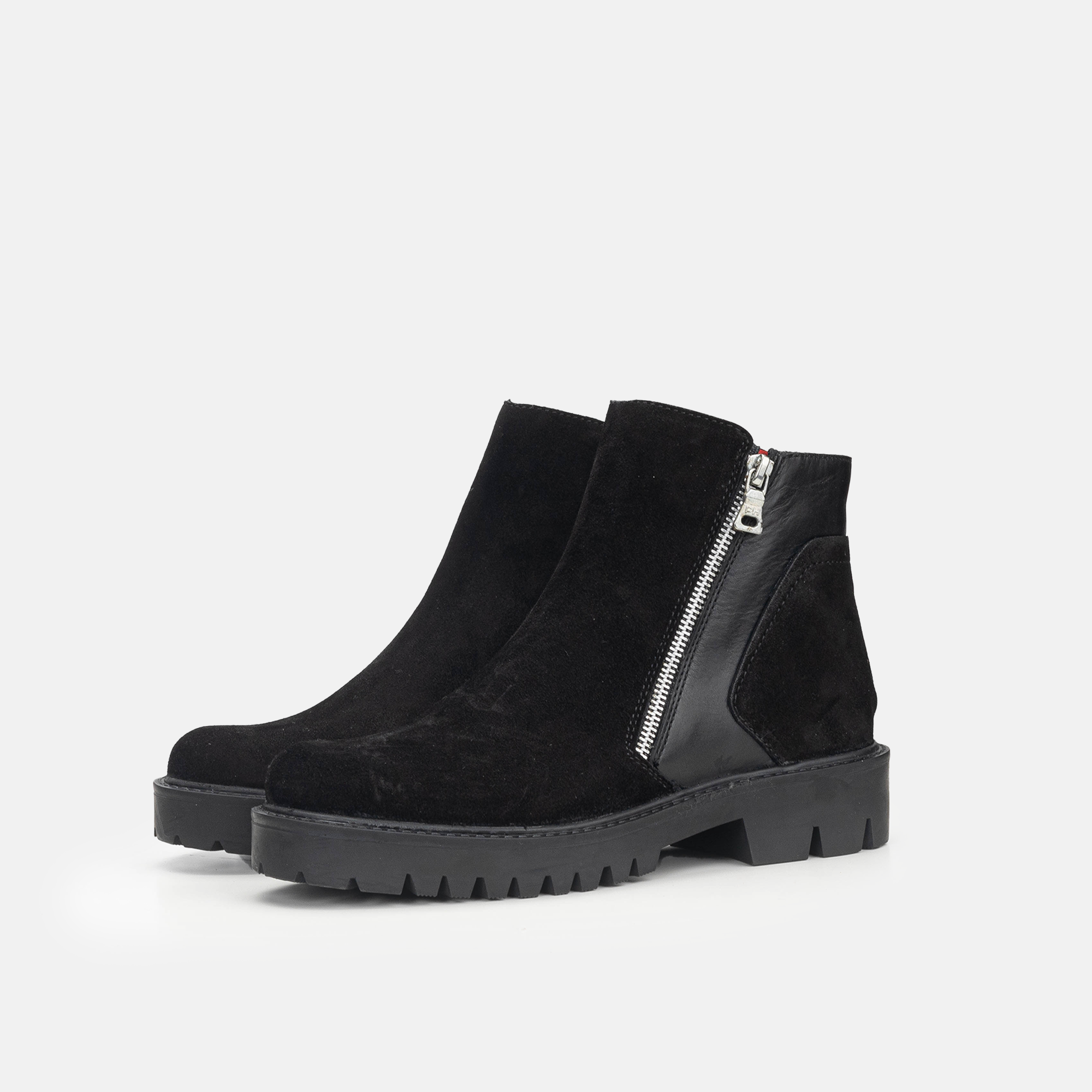 Volzak 1087 Bottine en daim Noir