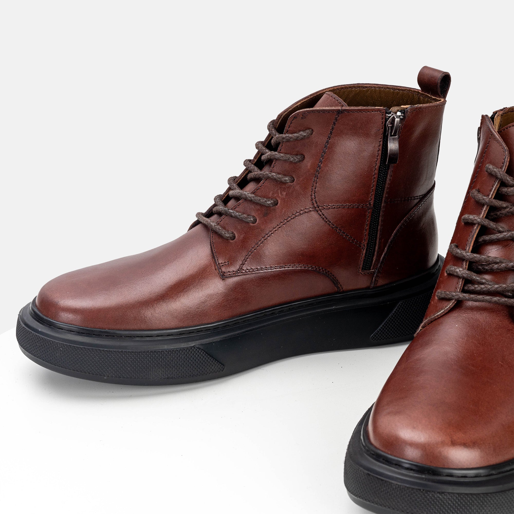Volzak 4003 Brown Leather Ankle Boot