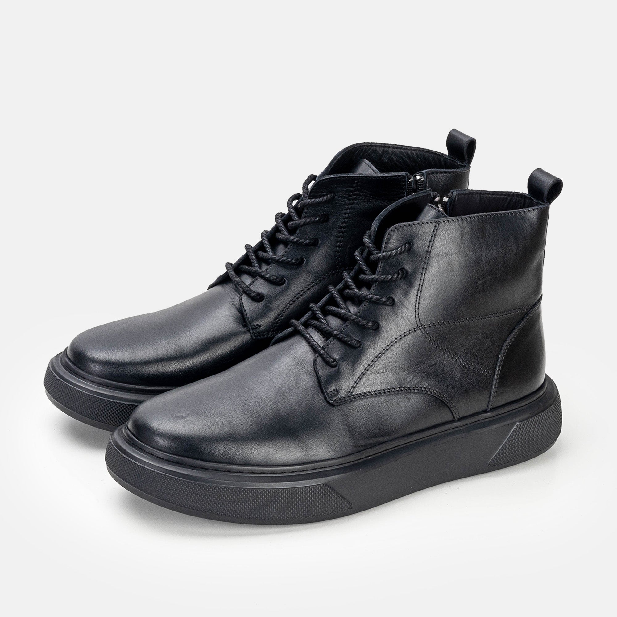 Volzak 4003 Black Leather Ankle Boot
