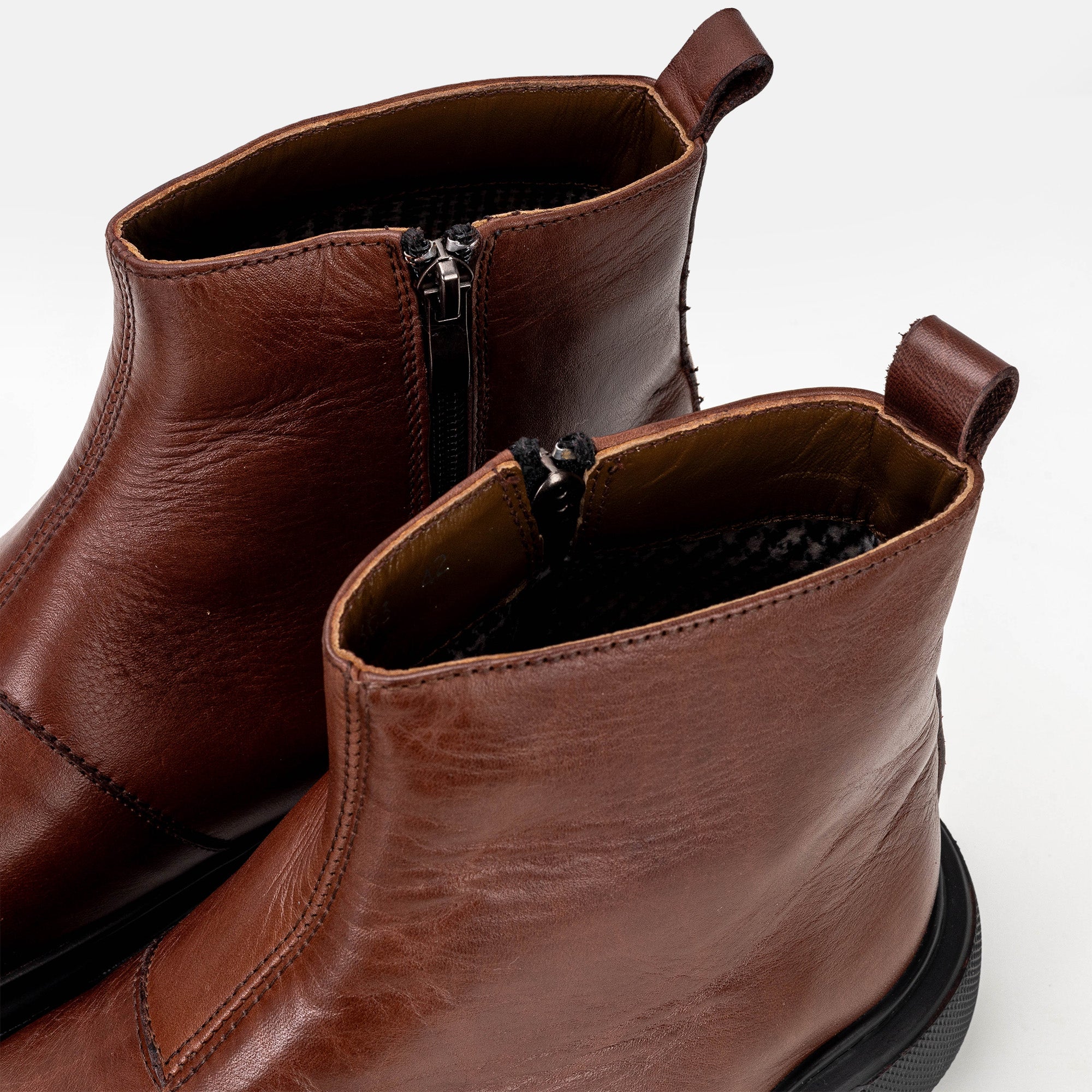 Volzak 303 Brown Leather Ankle Boot
