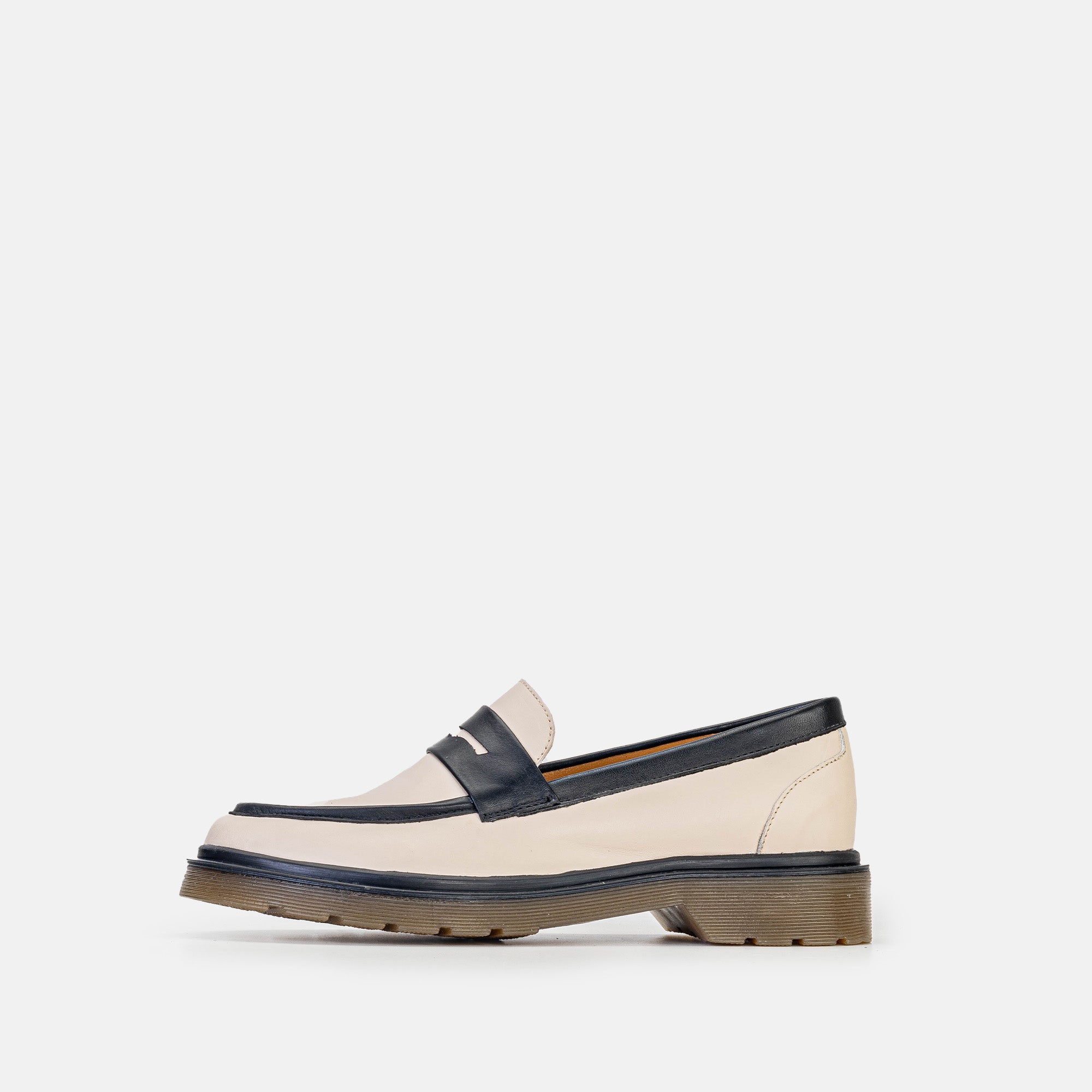 Volzak 422 Leather Shoe Beige Black