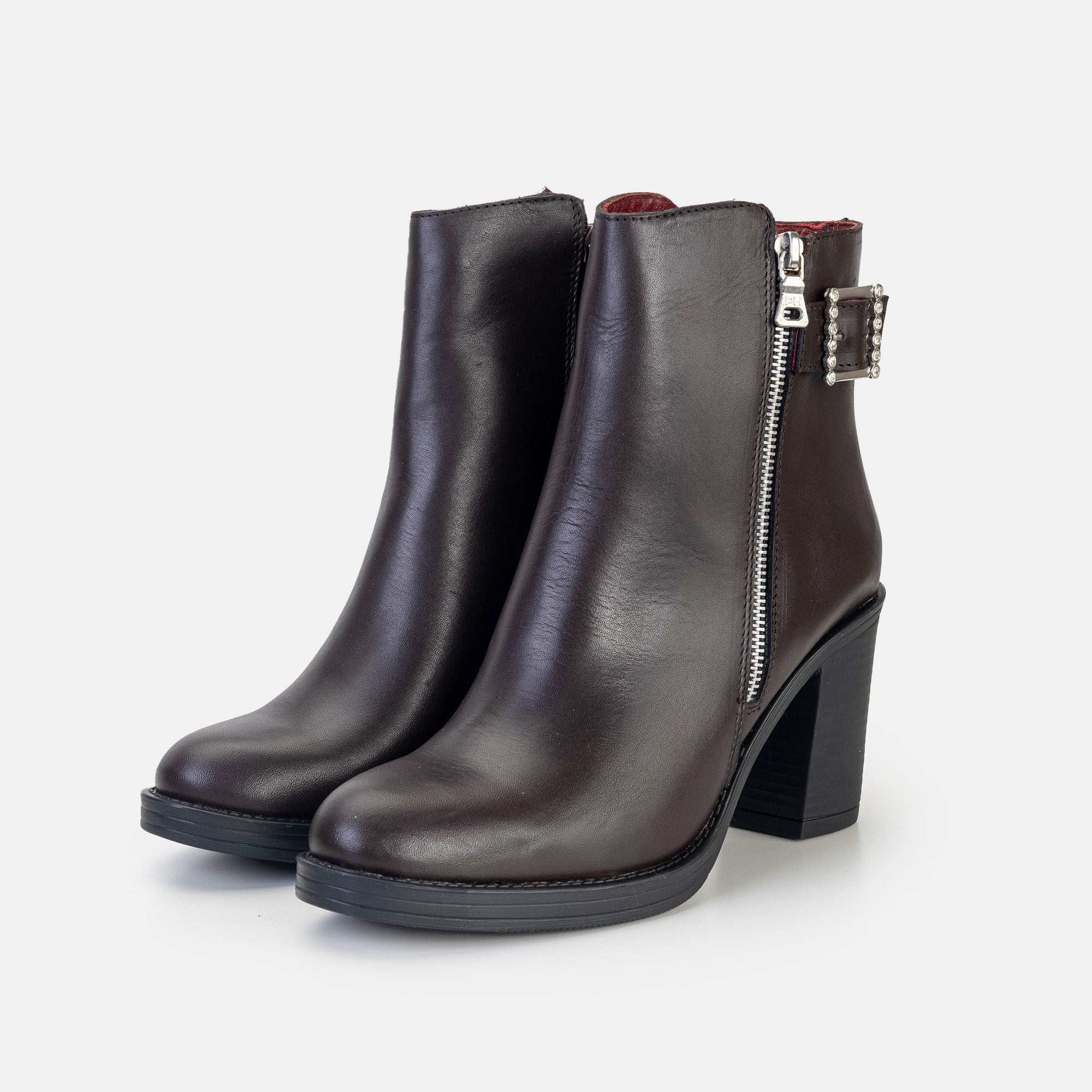 Volzak 9919 Bottine en cuir Marron Foncé