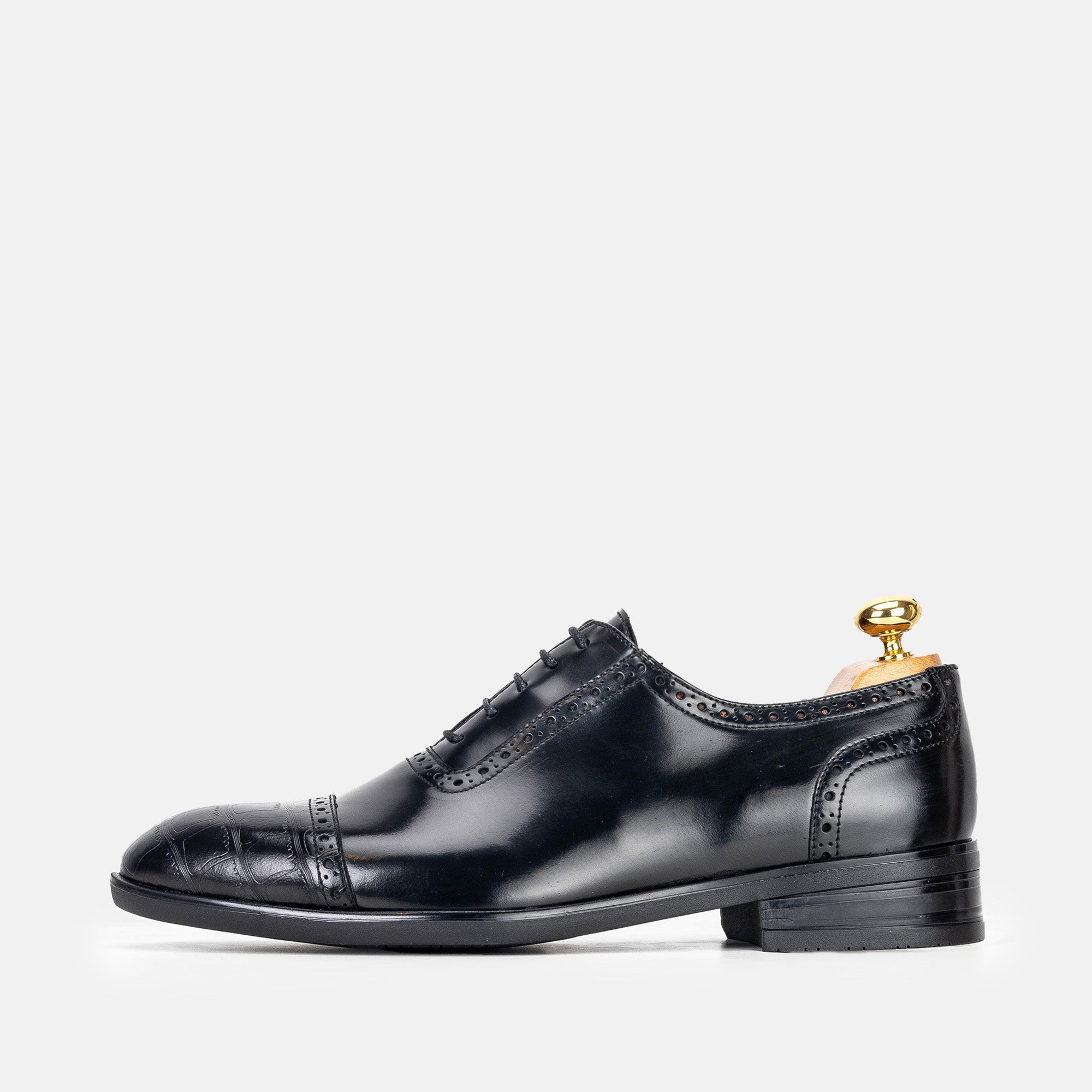 Volzak 5326 chaussure en cuir Démasquable Noir