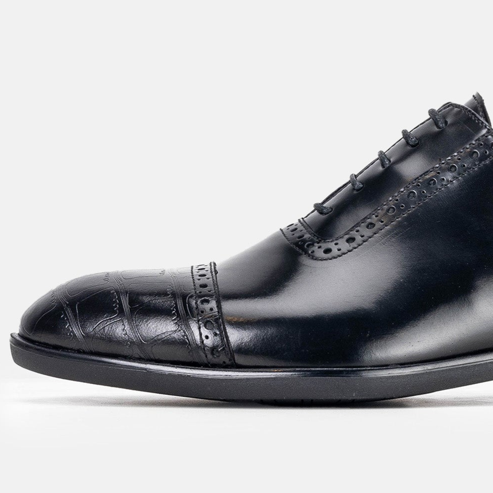 Volzak 5326 chaussure en cuir Démasquable Noir