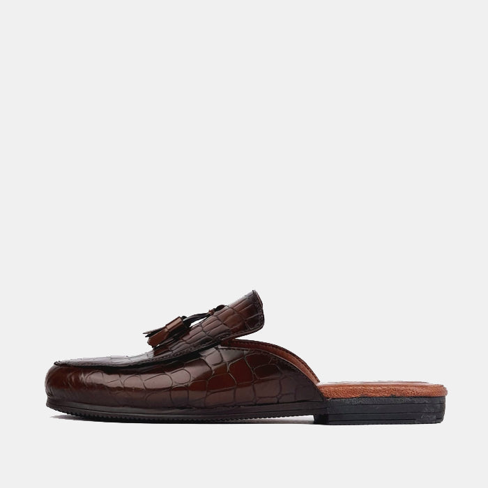 Volzak 5035 Vintage Brown Leather Mule