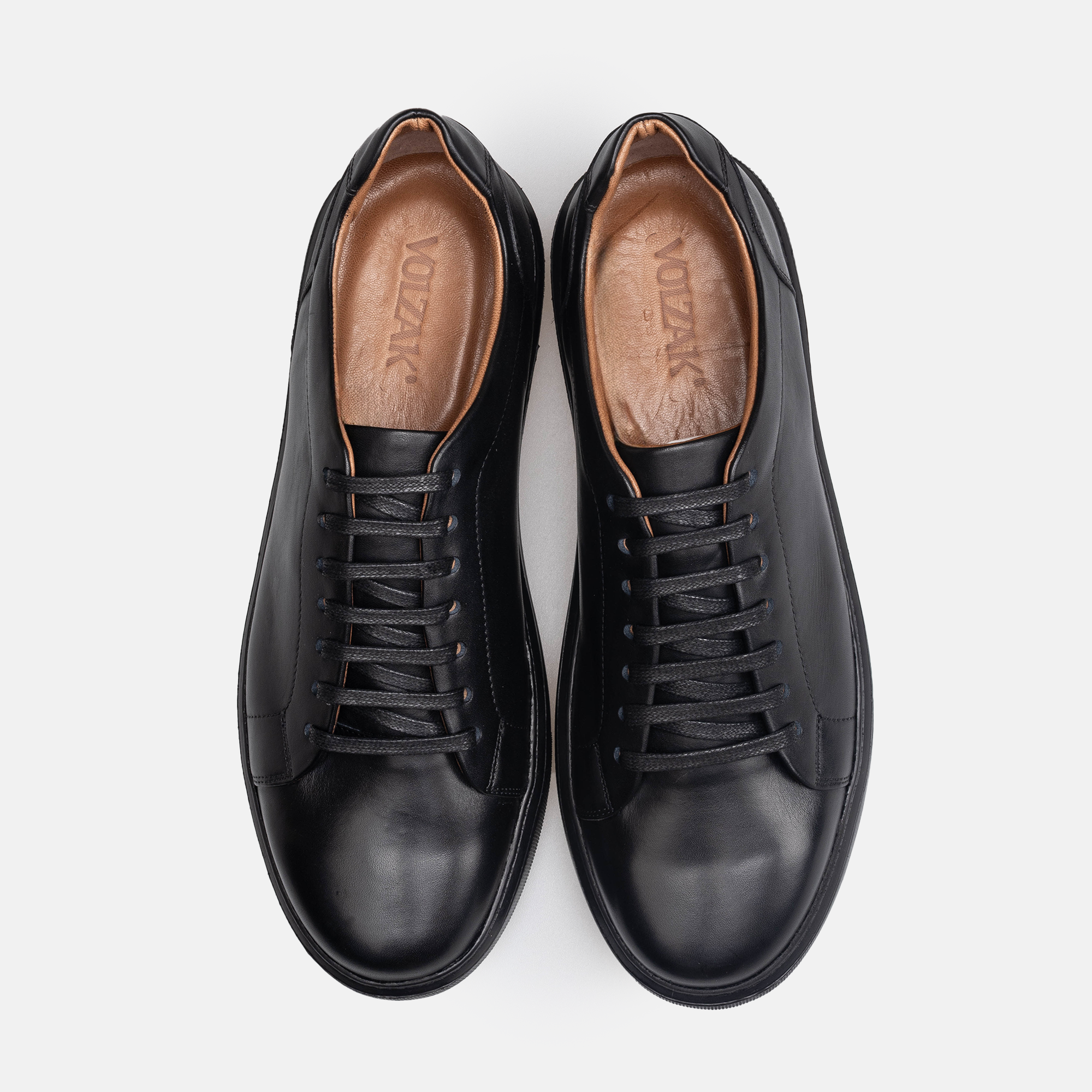 Volzak 5347 basket en cuir Noir