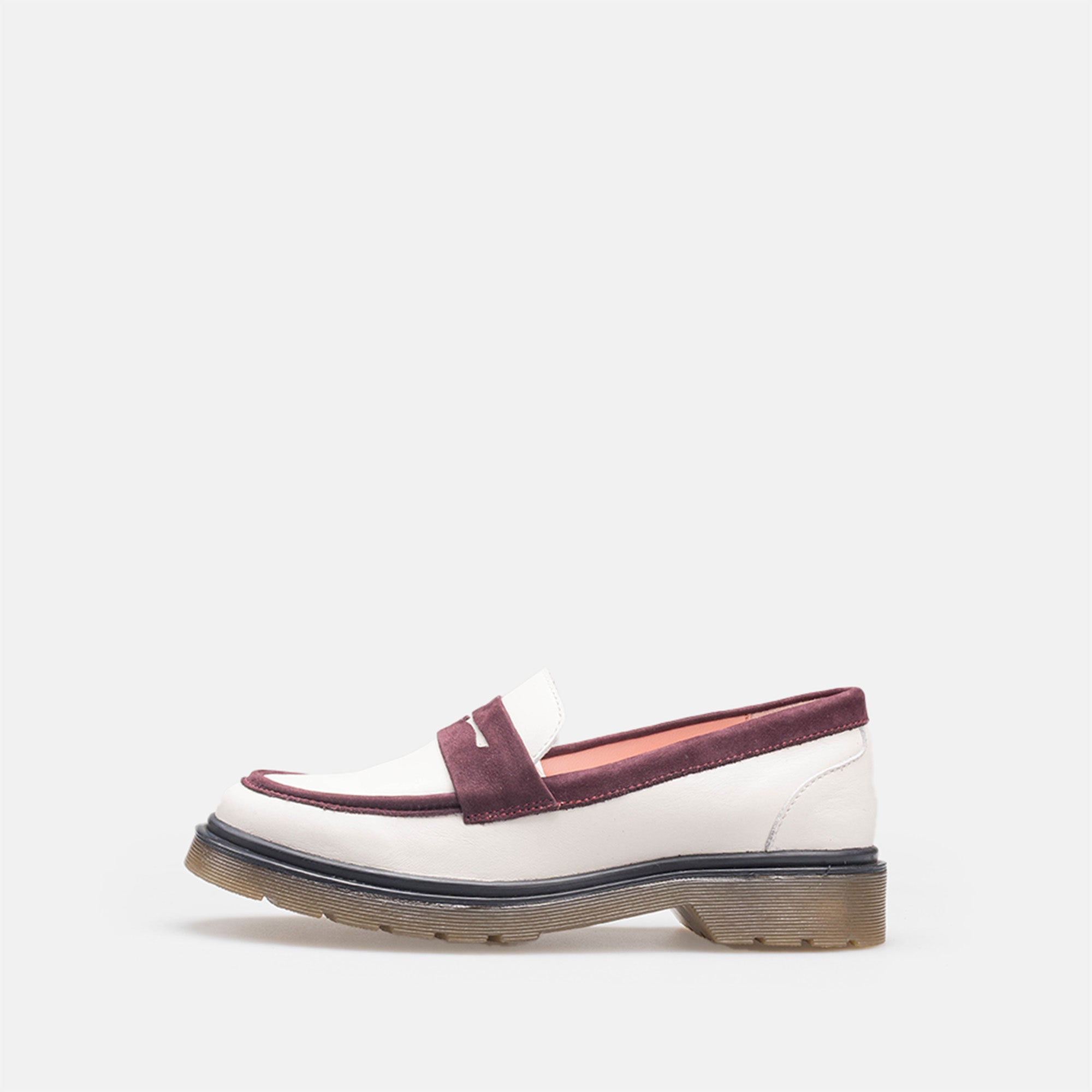 Volzak 422 Beige Bordeaux Leather Shoe