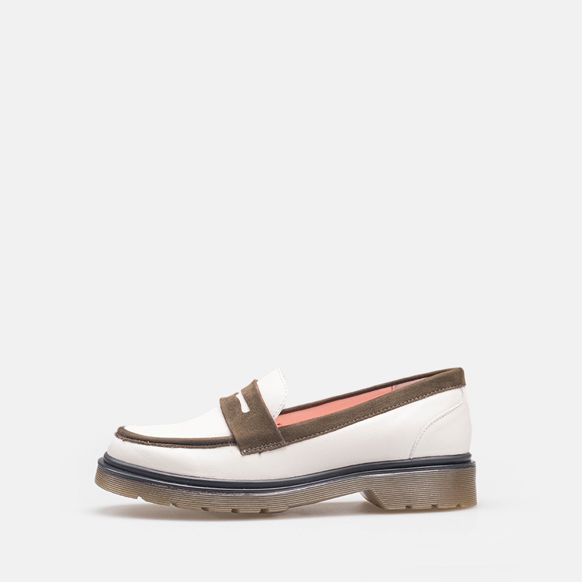 Volzak 422 Beige Green Leather Shoe