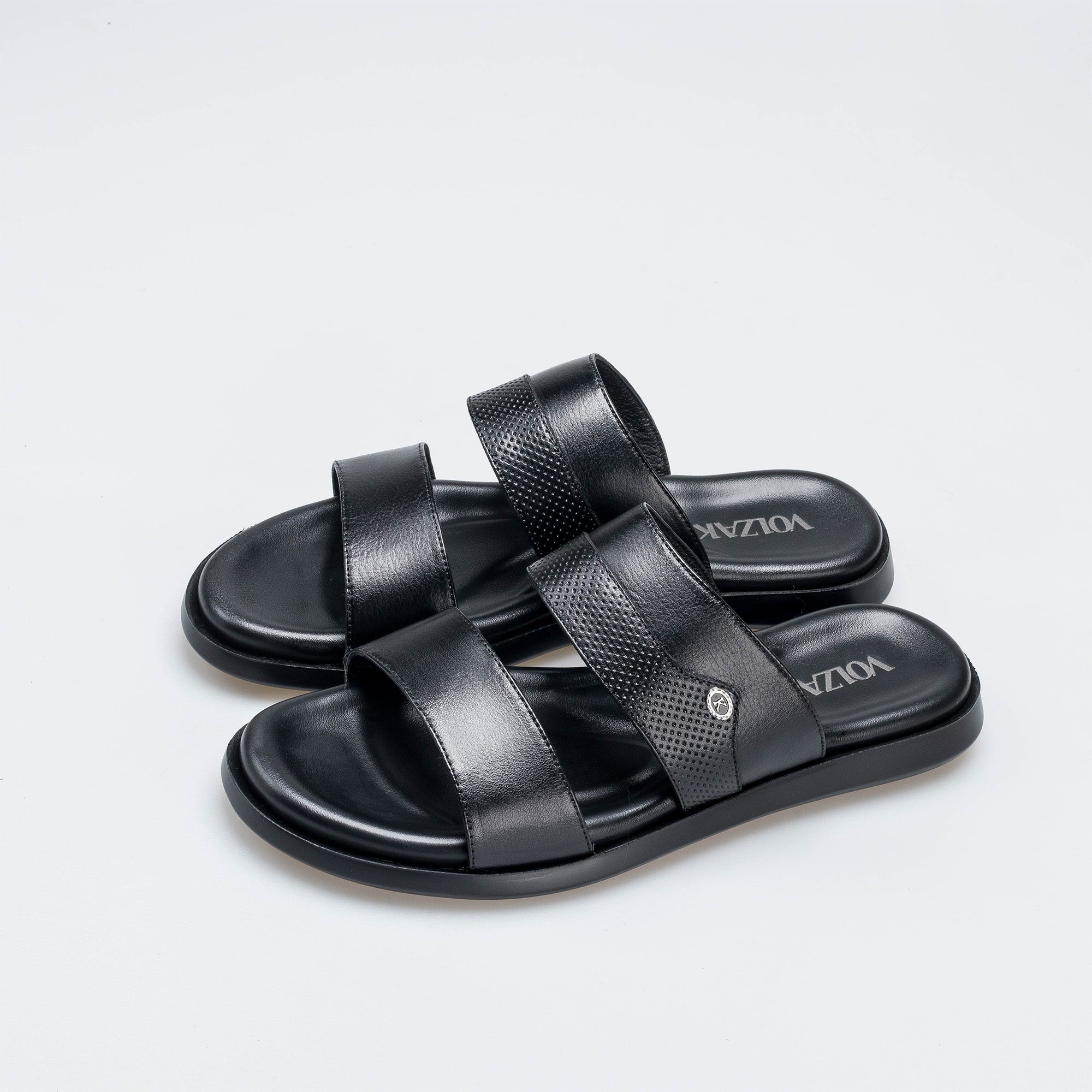 Volzak 5410 Sandale en cuir Noir