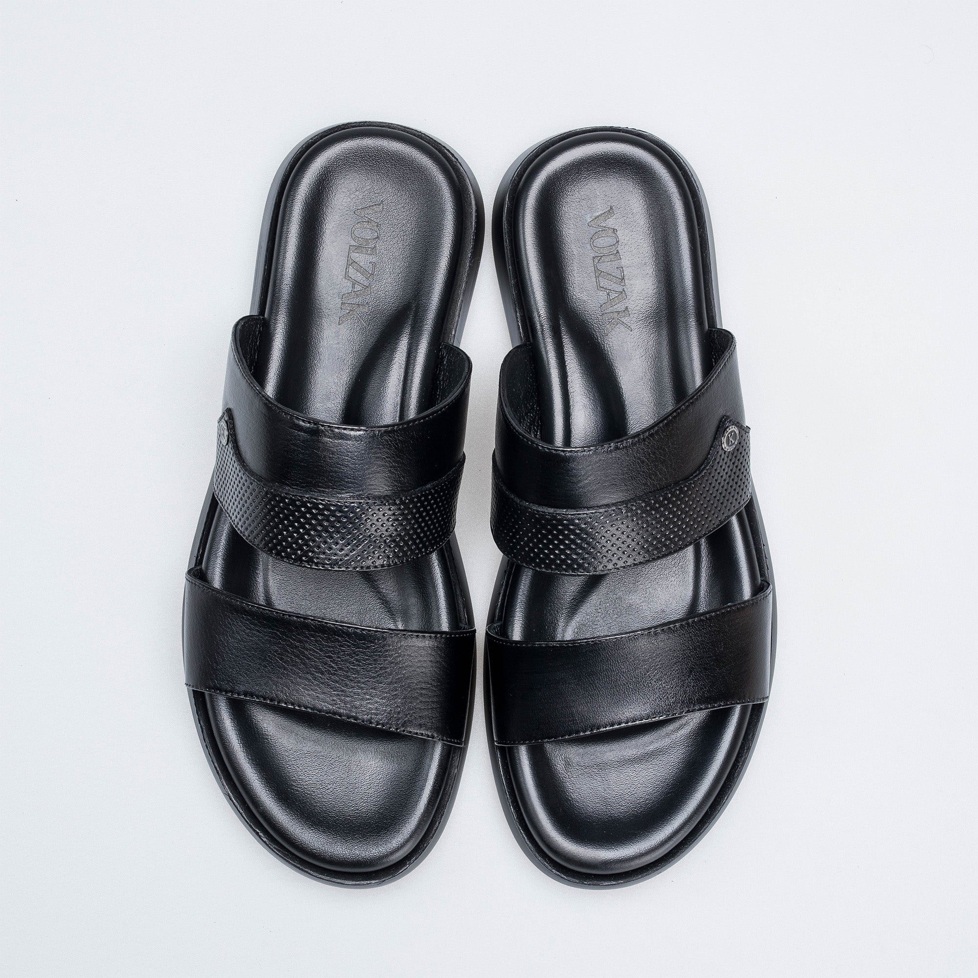 Volzak 5410 Sandale en cuir Noir