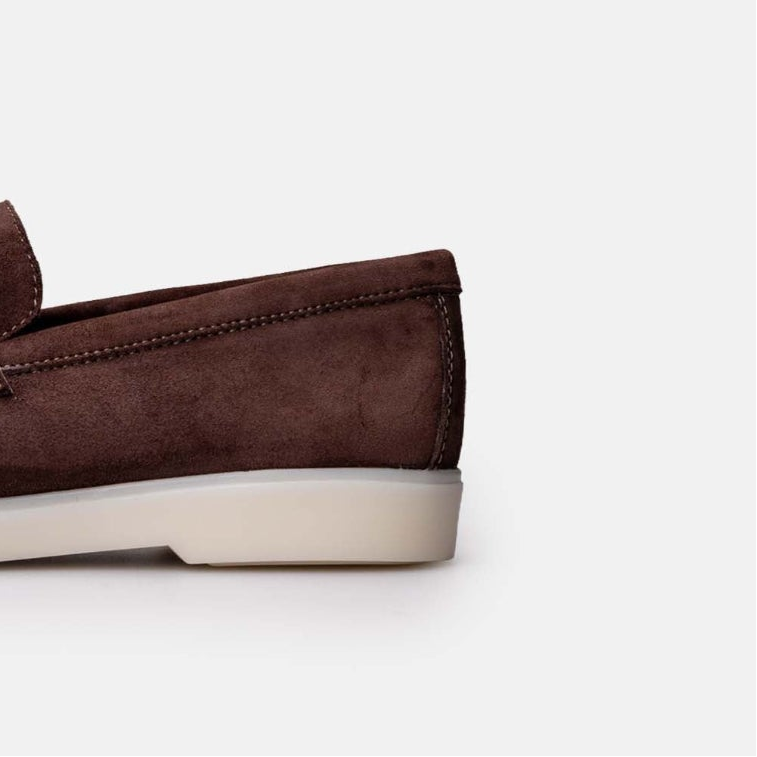 Volzak 279 Mocassin en daim Marron