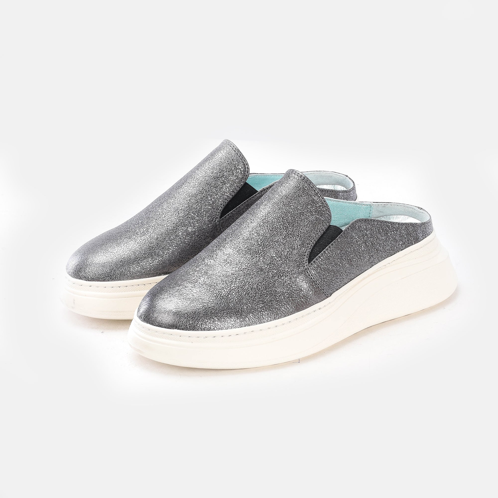 Volzak 02 s Mule en cuir Argenté