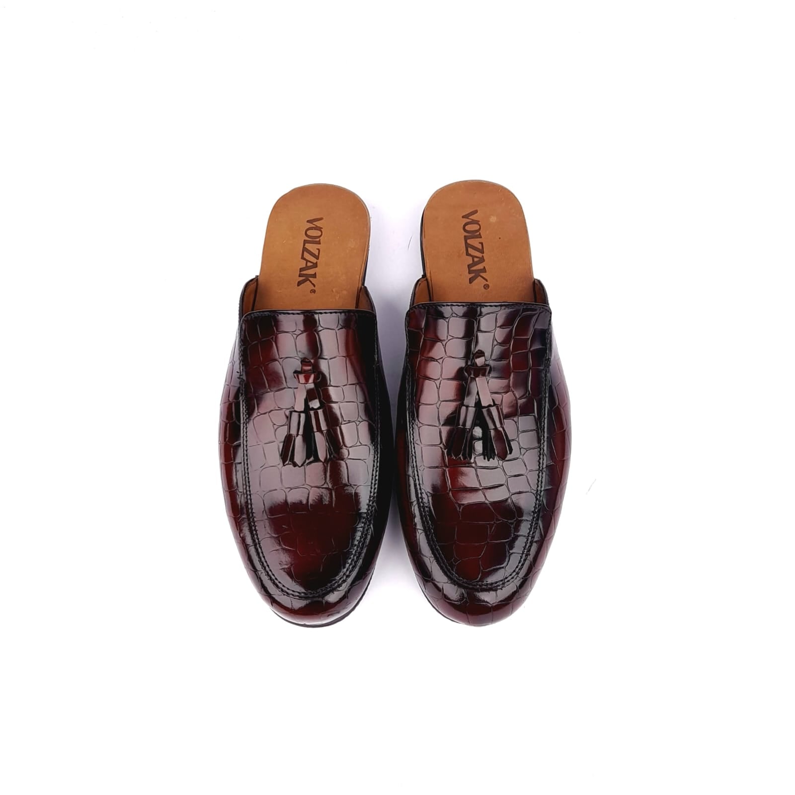 Volzak 5035 Bordeaux Leather Mule