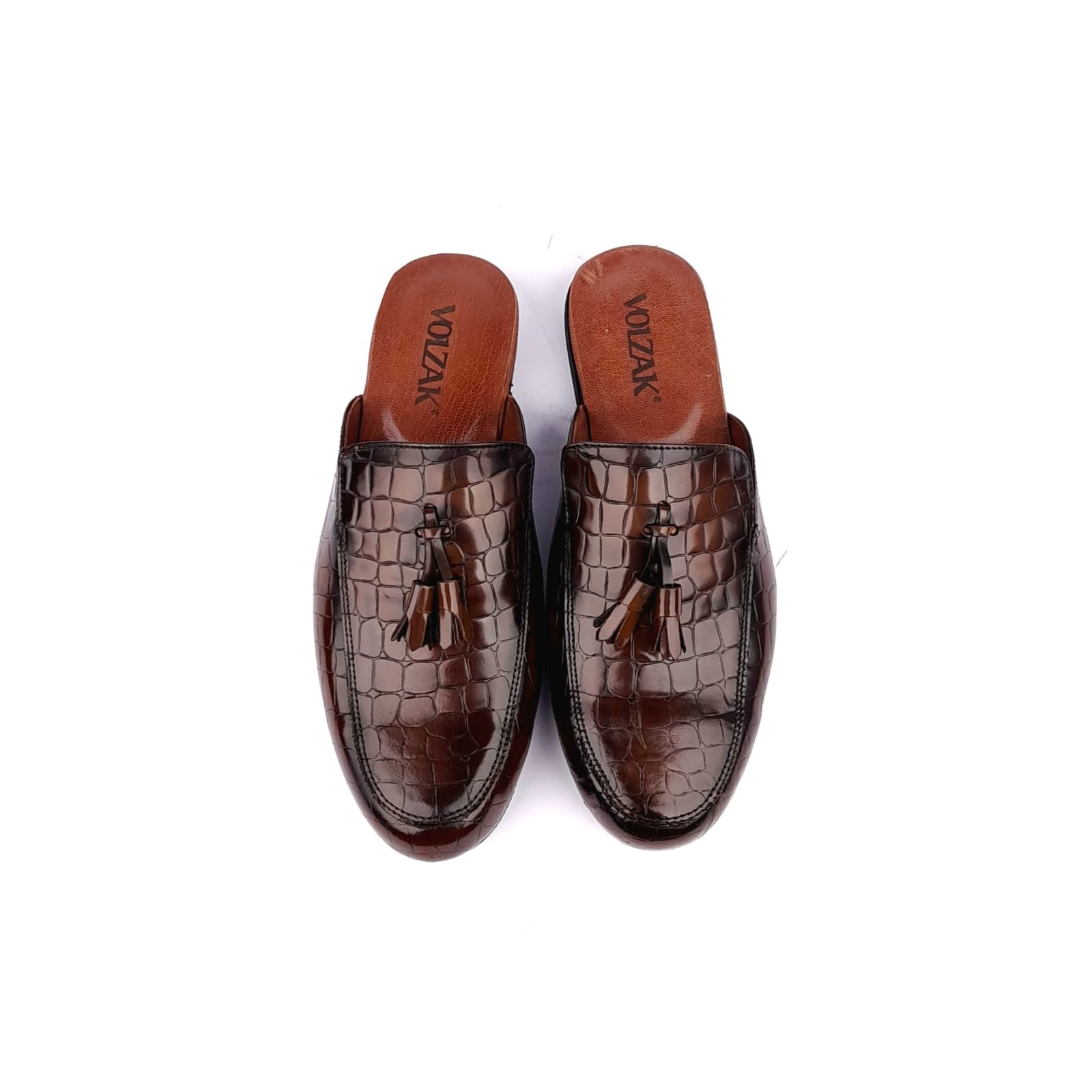 Volzak 5035 Vintage Brown Leather Mule