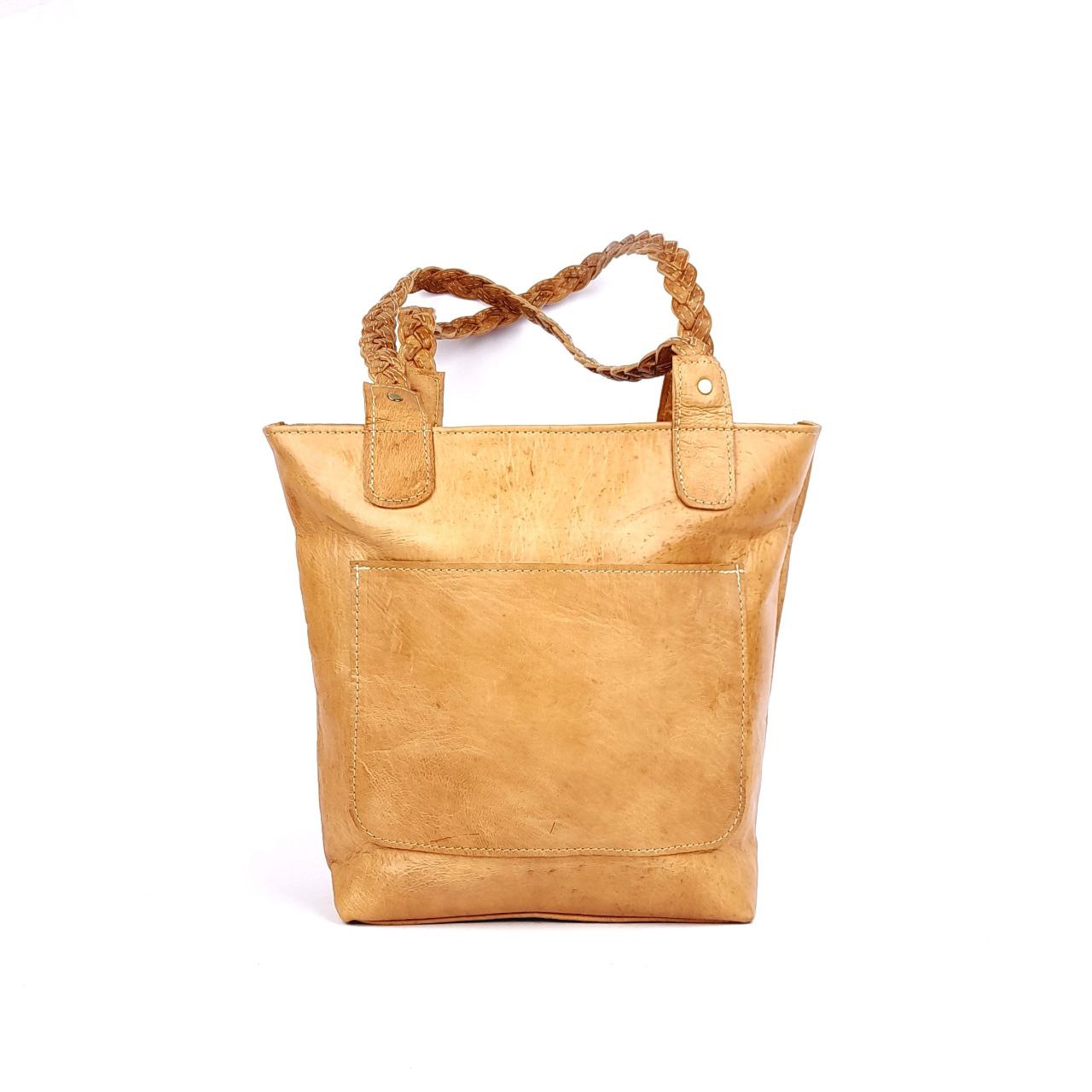 A76 traditional Leather Women's Bag Sand